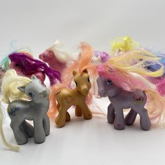 Vintage My Little Pony 1980s G1 action figures Various Sizes Plastic Lot Of 11