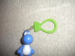 2″ DARK BLUE YOSHI BackPack Buddies Clip Keychain Super Mario