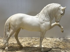 Vintage Breyer #68 Legionario III Andalusian White Alabaster Branded Stallion