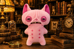 ZURU Fuggler Alley Cats Wrinkles McStinkles Sphynx 9″ Plush Ugly Monster NIB