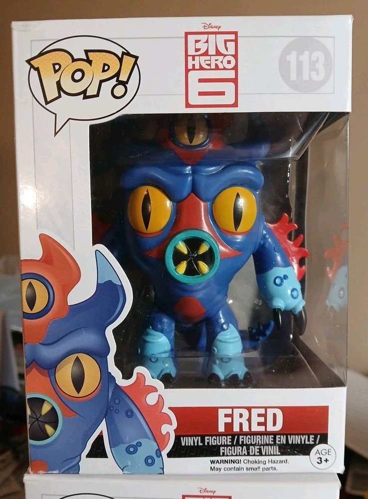 Funko POP! “Fred” Disney Big Hero 6 #113 Vinyl Figure (Box Damage) VAULTED