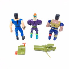 Vintage 1993 TYCO Double Dragon Lot of 3 Action Figures w/ 2 Accessories