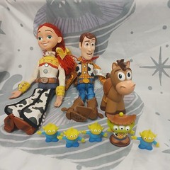 Toy Story 2 16″ JESSIE Pull-String Talking Doll + Woody – Toy Lot