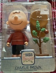 Three Peanuts: CHARLIE BROWN 5″ Figures, Halloween And Two Christmas