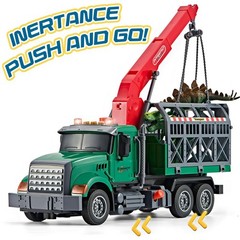 LerBao Large Dinosaur Transport Truck Toys for 3 4 5 6 7 8 Year Large, Color