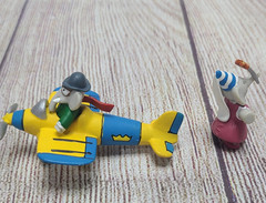 Plastoy Babar Figures Toys Lot of 2 Babar Celeste Elephant 3″ 2006