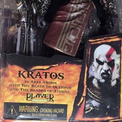 NECA God of War 2 Kratos Action Figure Open mouth Ares Armor New Sealed *Read*