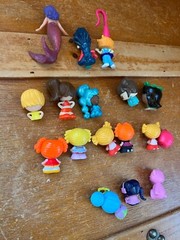 Lot of Mini Vinyl Plastic La La Loopsy & Friends Princess Mermaid Play Figures –
