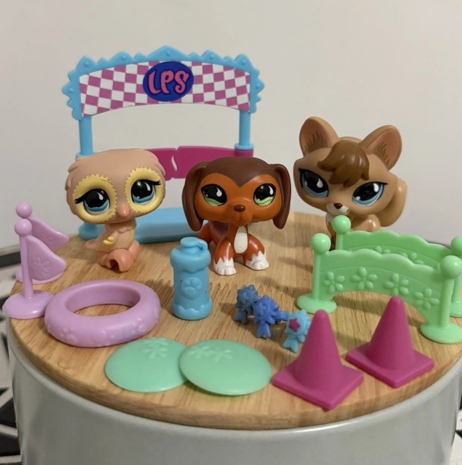 Littlest Pet Shop LPS Pet Training Park set #673 #674 #675 – Savvy 🧡