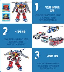 TOBOT V GIGANT SAVER Gigant-V Twin Blade 4-Integration Transforming Robot set
