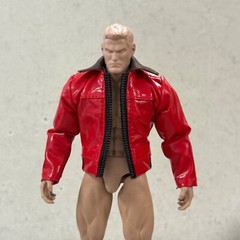 PB-JKT-RH-RD: 1/12 Red Real Leather Jacket for 6″ muscular to medium body