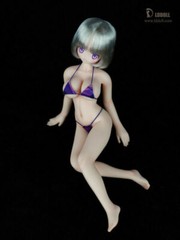 LDDOLL 1/6 22XL Pink Skin Girl Silicone 22cm Action Figure Body Fit OB CG Head