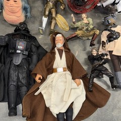 Lot Of 12 Star Wars Lucas Films Hasbro 1992-2002 Darth Vader Obi Wan R2-D2 Vint