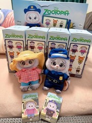 MINISO Zootopia Series Blindbox Confirmed Color, Plush Pendant & Keychain