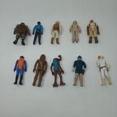 Lot Of 10 Vintage Kenner Star Wars Action Figures Lando, Han, Chewbacca, & More