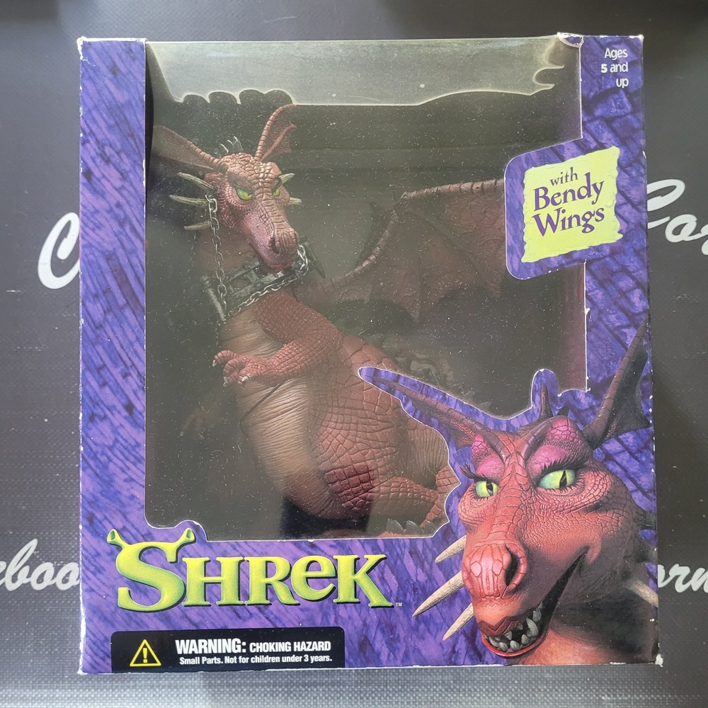 McFarlane Toys Shrek The Dragon Action Figure Bendy Wings 2001 Vintage #20201-4