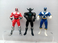 Power Rangers Action Figures Lot Of 4 Mixed Themes Eras 6″