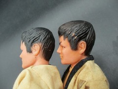 2 Vintage Durham Bruce Lee Kung Fu Karate Action Figures AS IS for Parts