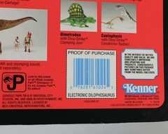 1993 Kenner Jurassic Park DILOPHOSAURUS electronic Dino Screams WORKS with box