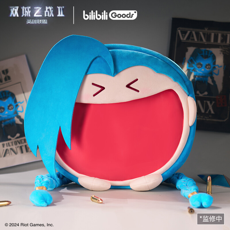 LOL Presale League of Legends Arcane Jinx Itabag Backpack 38cm Anime Head Bag