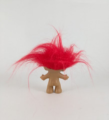 Ace Novelty Treasure Troll Doll Figure Red Hair Red Wishstone Vintage