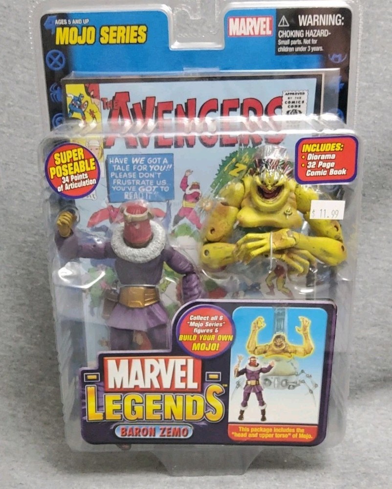 Marvel Legends BARON ZEMO w/ Comic – Mojo Series 2005 – NRFP