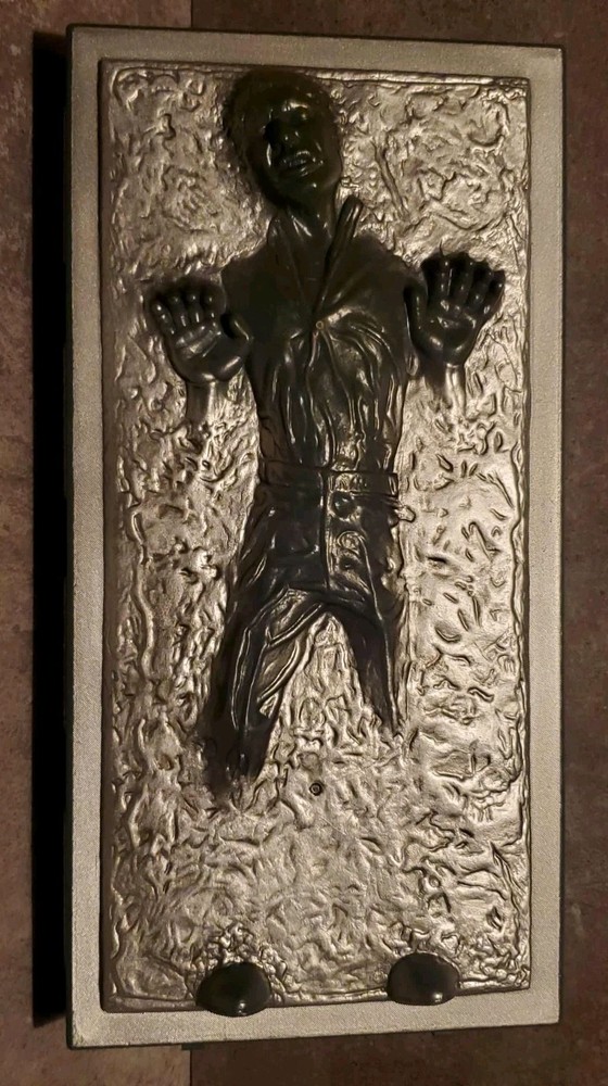 13.5″ Han Solo Carbonite Star Wars Hasbro 1/6 scale Boba Fett 1998..Free Ship!