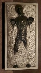 13.5″ Han Solo Carbonite Star Wars Hasbro 1/6 scale Boba Fett 1998..Free Ship!