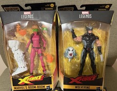 (4) Marvel Legends Wendigo Wave Wolverine Boom Boom Guardian Cannonball