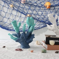 Accessoryway Blue Resin Coral Decorations Artificial Coral Statue Home Dcor
