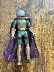 Spider-Man Mysterio Action Figure, Green Gold Purple, 6 in Plastic with Cape