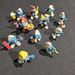 Vintage ASSORTED Lot of 11 Smurfs Peyo Schleich PVC Figures West Germany