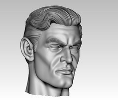 Generic Man 2 Custom Action Figure Head 1:9 or 1:6 Mego