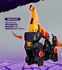 Miniforce Dinoid Warrior DINO EMPEROR 5-Robot Combine Transformer Robot Toy.