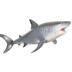10″ Great White Shark Megalodon Meg Model Figure Jaws Ocean Animal Toy Collector