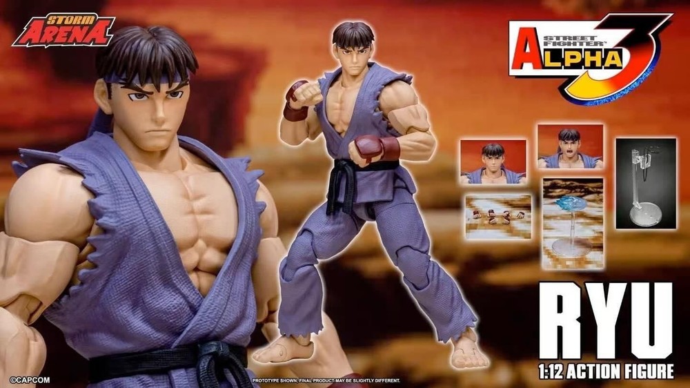 Street Fighter Alpha 3 Storm Arena Ryu Purple Gi Version 1/12 Image Anime