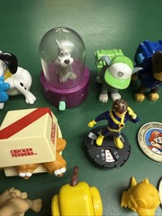 Lot of 50+ Vintage Mixed Lot PVC Plastic Toys, Disney, Pixar, Smurfs, Snoopy