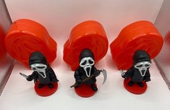 CultureFly Scream Ghost Face Mystery Vinyl Figures Classic Mask Lot of 3