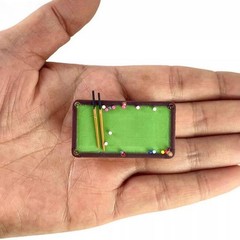 1:64 Scale Mini Pool Table Model Suitable Resin Scale Scenes Props Trendy