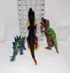 Dinosaur Plastic Figures Realistic 3 toy lot T-Rex Stagosaurus Spinosaurus