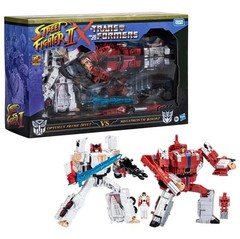 Transformers Street Fighter II x Optimus Prime Ryu vs Megatron M. Bison 35th Ann