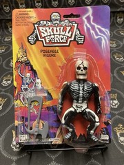 Skull Force Red Skeleton Vintage KO Action Figure w 2 Axe Weapons Toys N Things