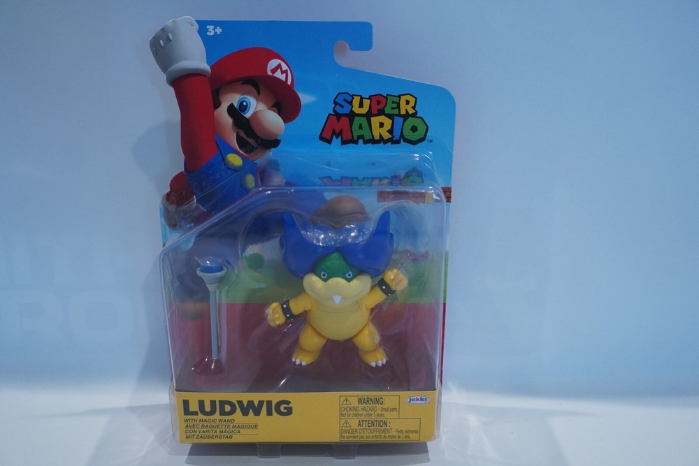 LUDWIG Super Mario Jakks Pacific 4″ Figure with Magic Wand BRAND NEW SEALED b15
