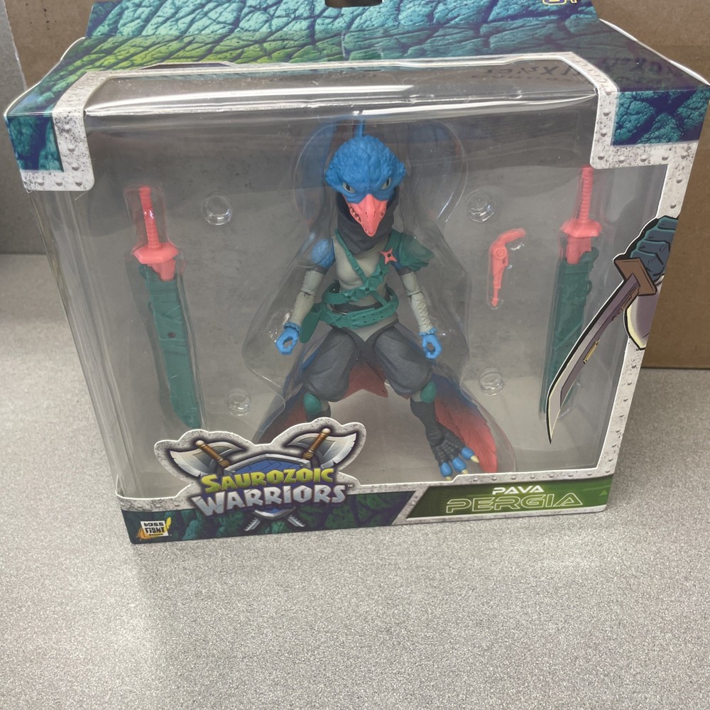 Saurozoic Warriors Pava Pergia Ninja Archaeopteryx Action Figure Boss Fight