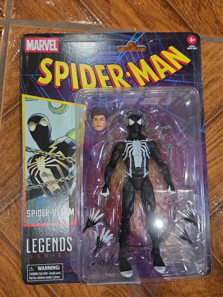 Spider-Man Marvel Legends Retro Cardback Spider-Venom 6″ Action Figure IN HANDS
