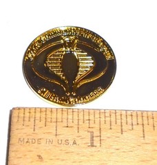 GI Joe Cobra Head Mirrored Gold UNPainted Custom Currency Challenge Coin (C)