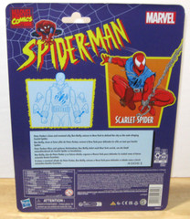 2024 Marvel Legends Animated Spider-Man 6″ Retro Card ~ Scarlet Spider NIP VHTF
