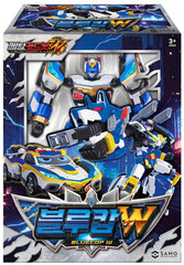 Metal Cardbot W HEAVY IRON + BLAION & BLUE COP W Grand Blue Leon Transform Robot