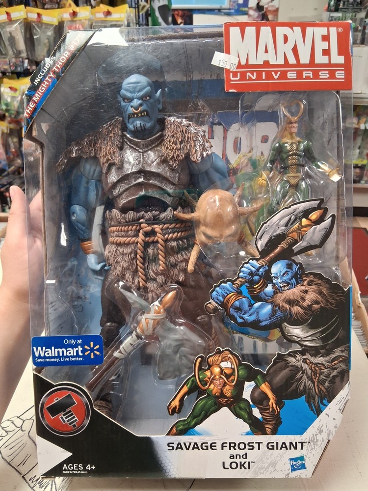 Unopened Savage Frost Giant and Loki Marvel Universe Walmart Exclusive Sealed