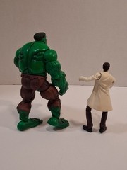 The Incredible Hulk “Gamma Punch Hulk W/ Bruce Banner” Figures 2004 ToyBiz